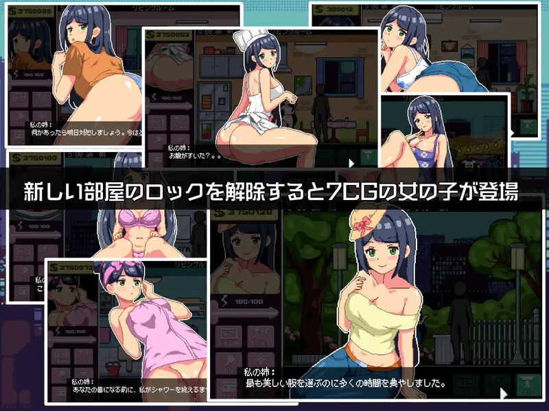 图片[3]-DL11月新作【养成SLG/日常生活/像素全动态】与姐姐同住（姉と住む）V1.0 机翻汉化【400MB】-爱玩ACG