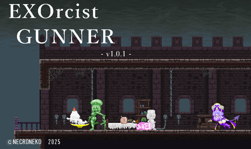 DL6月新作[动作ACT/后宫/小马/姐姐/像素全动态] 驱魔人枪手 EXOrcist GUNNER v1.01 生肉版 [420M]-爱玩ACG
