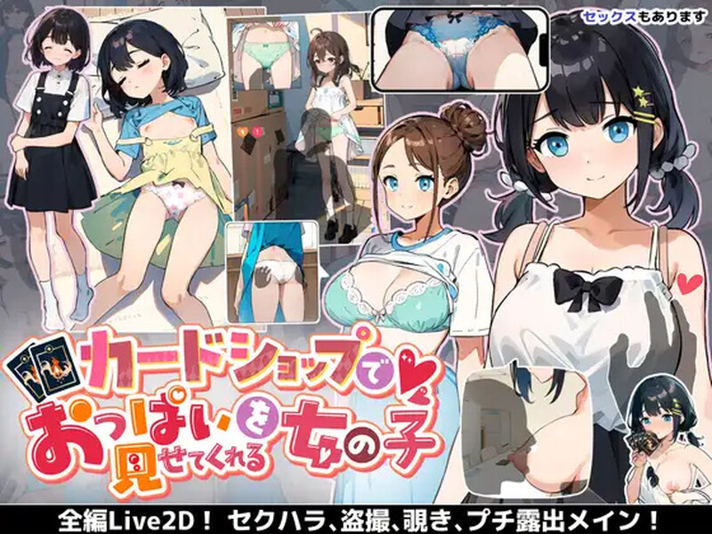 DL8月新作【卡牌肉鸽SLG/互动触摸/全动态2C】在卡牌店里展示胸部的女生(カードショップでおっぱいを見せてくれる女の子)V1.04 内置机翻汉化【1.70G/新作】-爱玩ACG