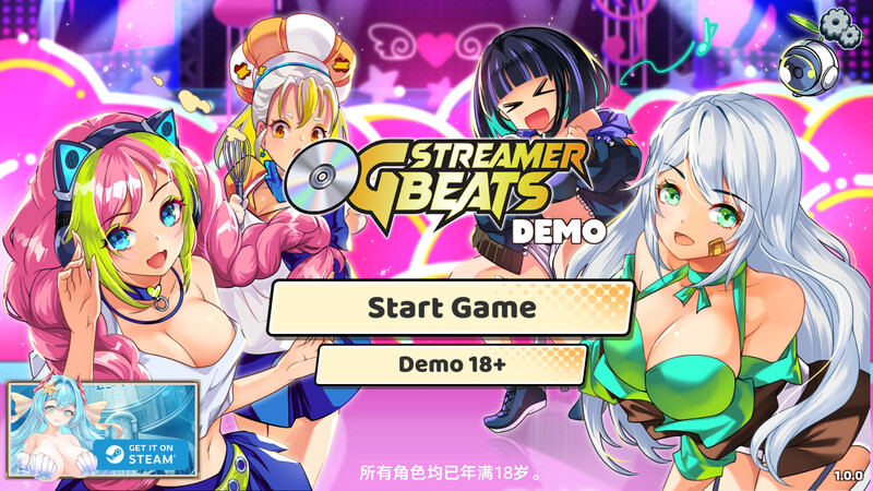 先行体验【休闲ACT/节奏音浪/动态】OG 主播计划：节奏出道！（OG Streamer Beats）V1.0 STEAM官中版 [2.10G]-爱玩ACG