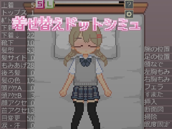新作[像素互动SLG/睡奸/动态] 换装点阵模拟 着せ替えドットシミュ 生肉版 [750M]-爱玩ACG
