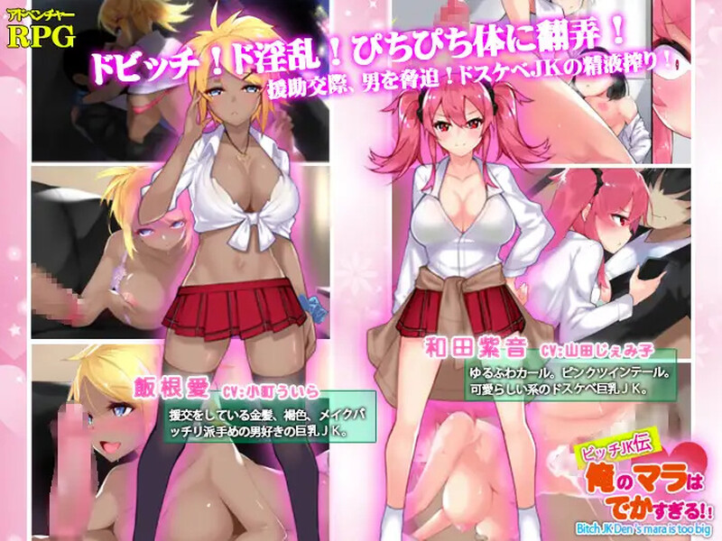 新汉化【探索RPG/校园JK/巨乳/爆乳】我的鸡鸡太大了（ビッチJK伝 俺のマラはでかすぎる）v1.0内嵌AI汉化版 [PC+安卓1.80G]-爱玩ACG