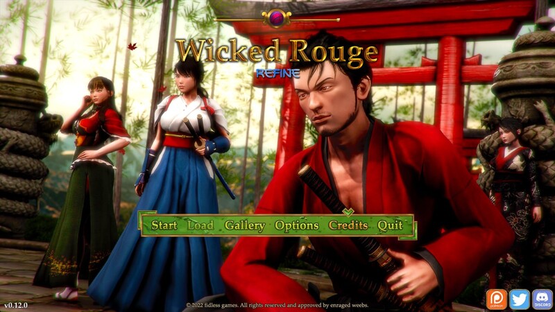 新汉化[亚洲风/神作RPG/和服/古风] 邪恶的胭脂 Wicked Rouge REFINE v1.1.0内嵌AI汉化版 [PC+安卓3.40G]-爱玩ACG