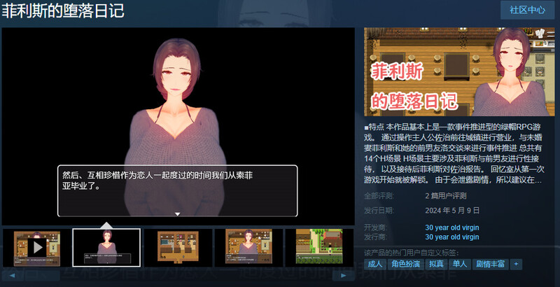 图片[1]-[日式RPG/淫乱] 菲利斯的堕落日记 STEAM官中版 [550M]-爱玩ACG