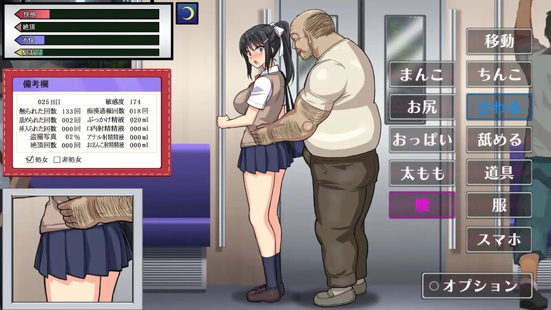 图片[1]-补档[互动SLG/全动态]JK痴汉電車（JK痴漢電車 種付けおじさん）V2.0 AI汉化【1.20G】-爱玩ACG