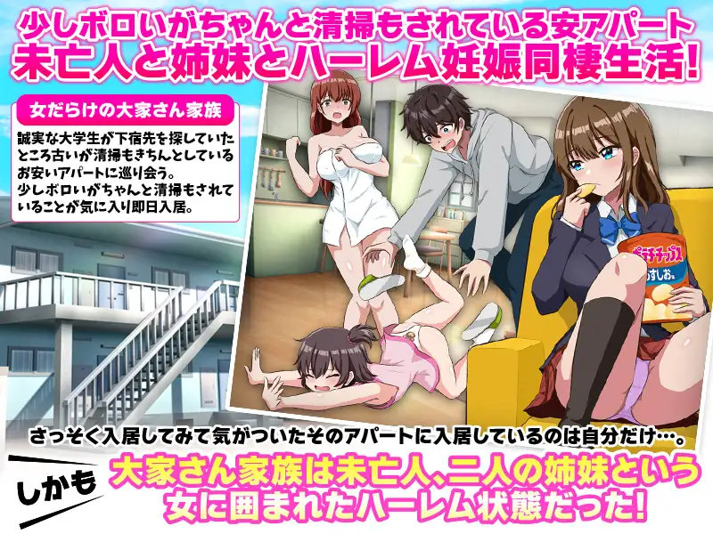 图片[1]-新作[互动RPG/后宫] 欢迎来到阳光公寓！ おひさま荘にようこそ！ AI汉化版 [1.0G]-爱玩ACG