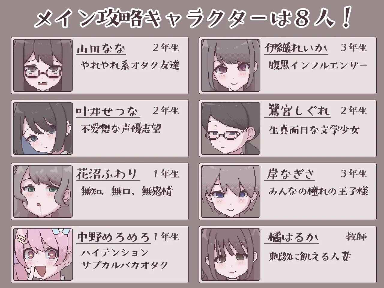 图片[3]-新作[互动SLG/像素动态] 扶她生活~扶她阴角的后宫模拟~ ふたモテ生活 ～ふたなり陰キャのハーレムシミュレーション～ AI汉化版 [1.10G]-爱玩ACG
