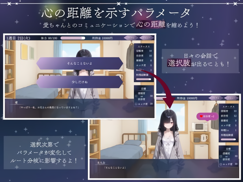 图片[1]-新作[互动SLG/同居/青梅竹马] 与孤独少女的50天 孤独少女との50日間 内嵌AI汉化版+自带全回想 [1.50G]-爱玩ACG