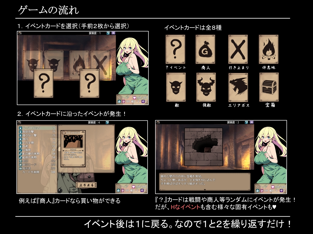 新作[日式RPG/淫乱/巨乳爆乳] 精灵少女莉菲雅与梦幻迷宫 エルフ少女リフィアと夢幻の迷宮 AI汉化版 [1.20G]