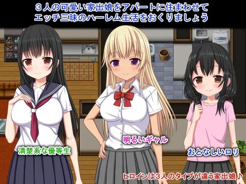 [日式RPG/汉化] 离家少女与后宫性生活 Ver1.0  AI汉化版 [PC+安卓1.10G]-爱玩ACG