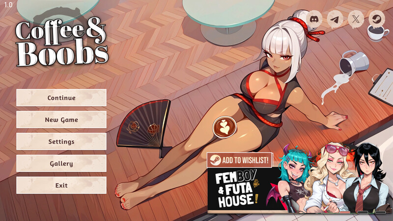 更新【互动SLG/后宫/动态】咖啡与欧派（Coffee & Boobs）V1.6 STEAM官中步兵版+DLC [3.60G]-爱玩ACG