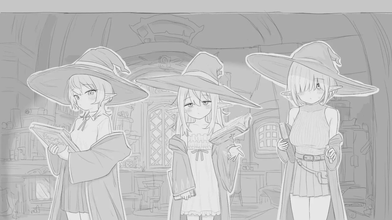 图片[1]-更新[互动SLG/触摸抚摸/动态] 与隐居魔女的30天 隠居魔女との30日間 v1.0.2 生肉版+自由模式 [970M]-爱玩ACG