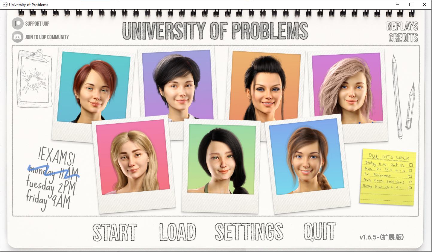 更新[欧美SLG/动态] 问题大学 学院情缘 University of Problems v1.6.5 Extended 汉化版 [PC+安卓-15.70G]-爱玩ACG
