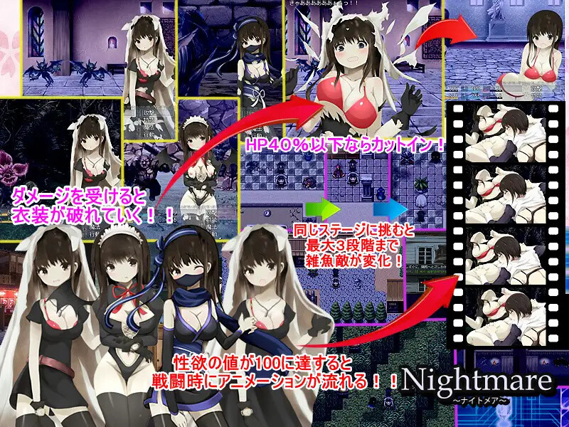 图片[1]-补档[日式SLG/战斗H] Nightmare ～恶梦～ Build.7741397 官中版+DLC [700M]-爱玩ACG