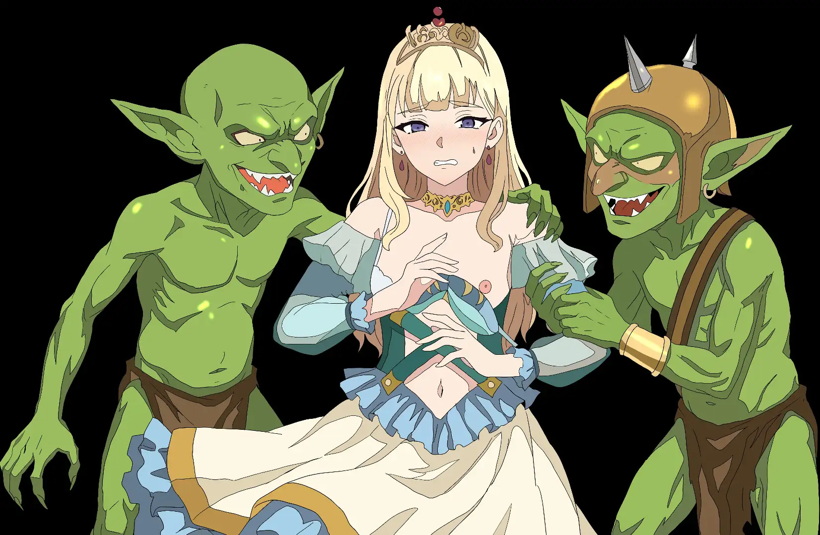 图片[1]-新汉化[日式RPG/被NTR] 堕落的大槌公主 堕落の大槌姫 内嵌AI汉化版+作弊码 [PC+安卓 890M]-爱玩ACG