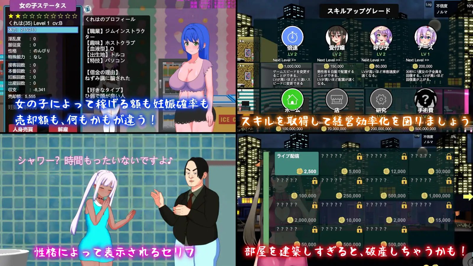 图片[2]-[经营SLG/援交] 暗黑娼馆 BLACK-MARKET v1.23 官中版 [1.30G]-爱玩ACG