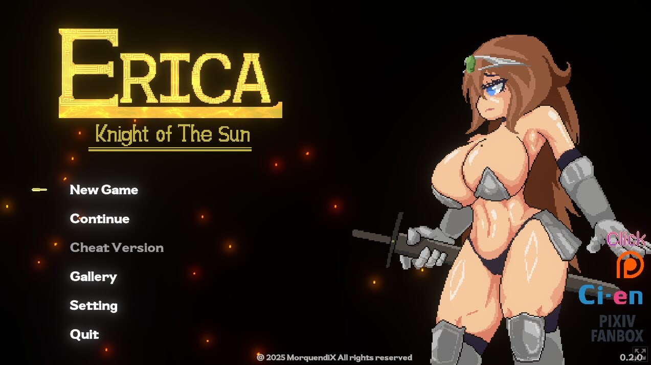 新作[动作ACT/战斗H/动态] 艾莉卡：太阳骑士 Erica: Knight of the Sun v0.2.0 生肉步兵版 [3.40G]-爱玩ACG