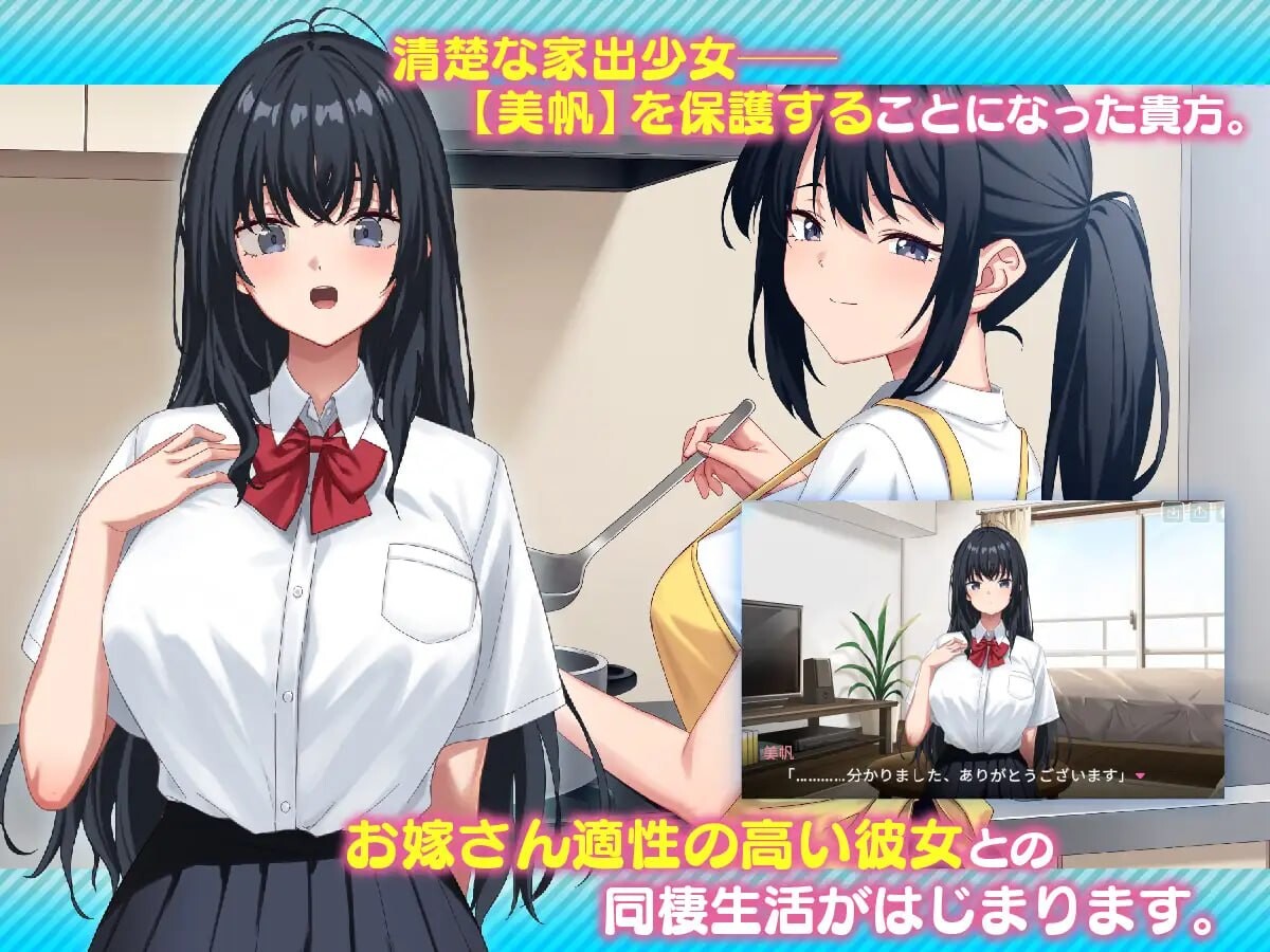 图片[1]-更新[互动SLG/触摸抚摸/动态] 我捡到了一个离家出走的女孩。 家出娘、拾いました。v1.0.6 生肉版 [8.40G]-爱玩ACG