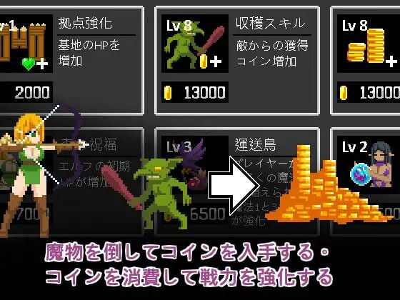 图片[1]-更新[日式SLG/像素动态] 精灵塔防 – 淫欲的魔物袭来！森林村庄的大危机！ エルフTD- 淫欲の魔物襲来！森の村の大危機! v1.2 官中版+存档 [80M]-爱玩ACG